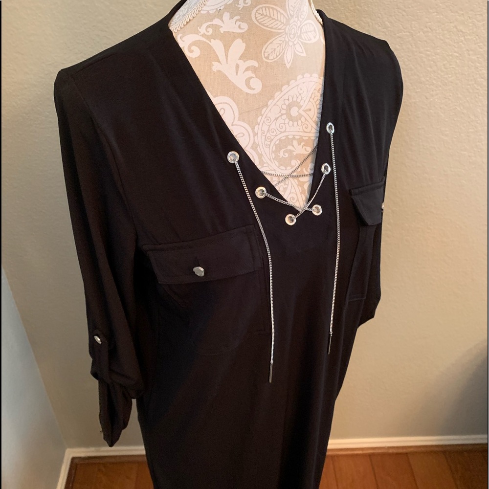 Michael Kors Black Tunic Dress Size Medium
